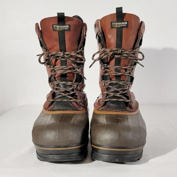 ROCKY Men's US 9 Polartec Insulated Duck Boots Leather & Rubber Muck Work Boots - Picture 3 of 11